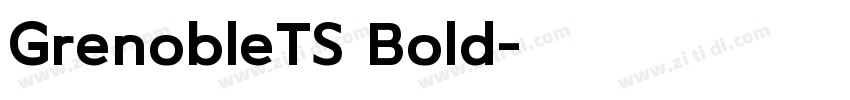 GrenobleTS Bold字体转换